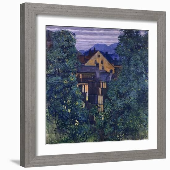 Overview of Payerbach, in the background the Rax-Koloman Moser-Framed Giclee Print