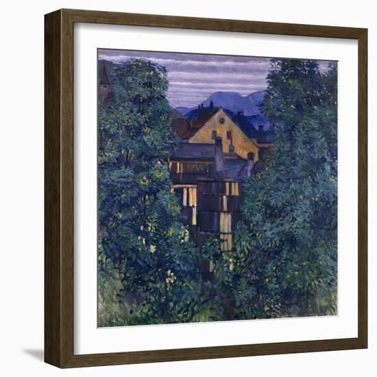 Overview of Payerbach, in the background the Rax-Koloman Moser-Framed Giclee Print