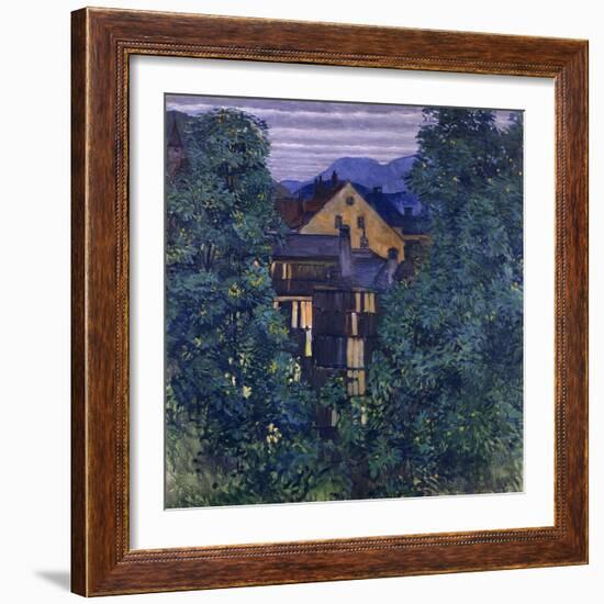 Overview of Payerbach, in the background the Rax-Koloman Moser-Framed Giclee Print