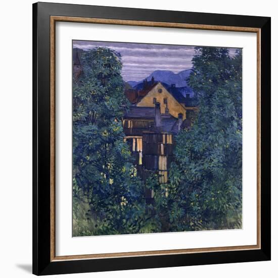 Overview of Payerbach, in the background the Rax-Koloman Moser-Framed Giclee Print