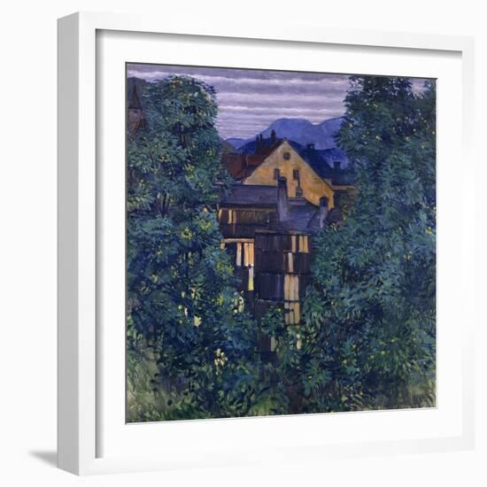 Overview of Payerbach, in the background the Rax-Koloman Moser-Framed Giclee Print