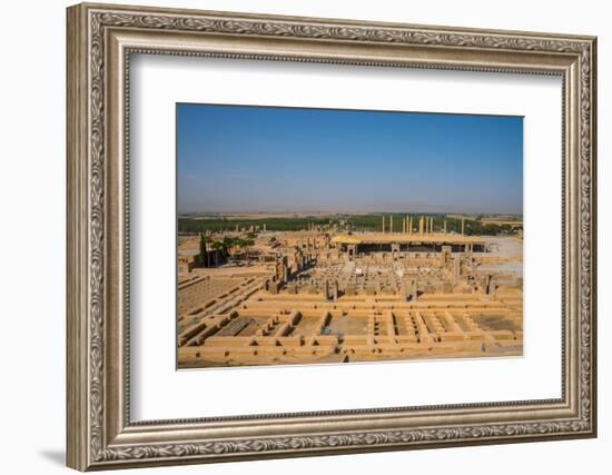 Overview of Persepolis from Tomb of Artaxerxes III, Persepolis, UNESCO World Heritage Site, Iran, M-James Strachan-Framed Photographic Print