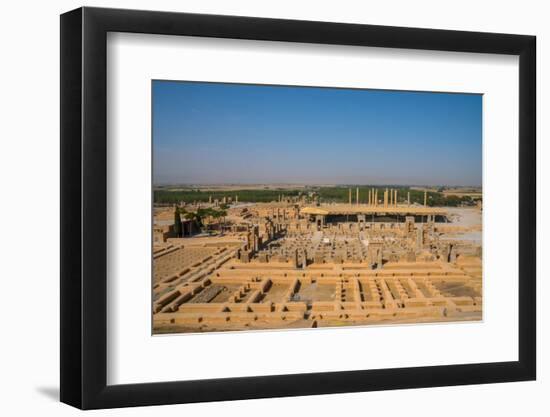 Overview of Persepolis from Tomb of Artaxerxes III, Persepolis, UNESCO World Heritage Site, Iran, M-James Strachan-Framed Photographic Print