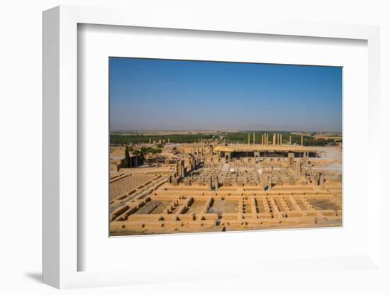 Overview of Persepolis from Tomb of Artaxerxes III, Persepolis, UNESCO World Heritage Site, Iran, M-James Strachan-Framed Photographic Print