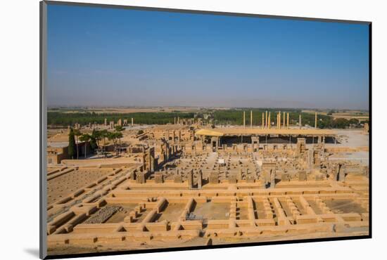 Overview of Persepolis from Tomb of Artaxerxes III, Persepolis, UNESCO World Heritage Site, Iran, M-James Strachan-Mounted Photographic Print