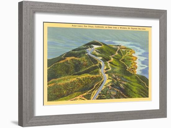 Overview of Point Loma-null-Framed Art Print