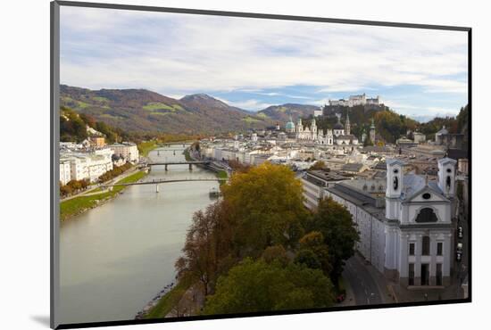 Overview of Salzburg in Autumn, Salzburg, Austria, Europe-Miles Ertman-Mounted Photographic Print