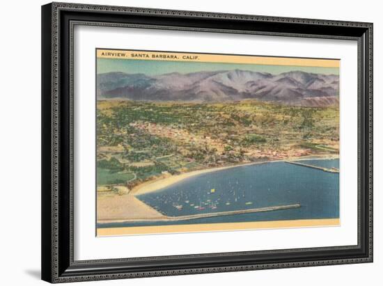 Overview of Santa Barbara, California-null-Framed Art Print