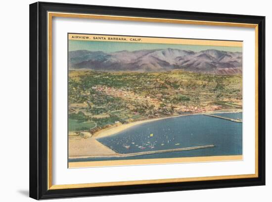 Overview of Santa Barbara, California-null-Framed Art Print