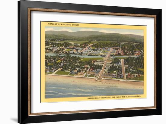 Overview of Seaside-null-Framed Art Print