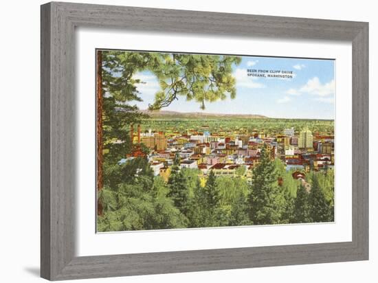 Overview of Spokane, Washington-null-Framed Art Print