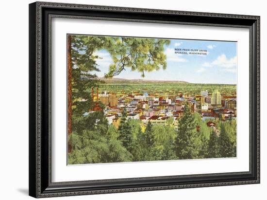 Overview of Spokane, Washington-null-Framed Art Print