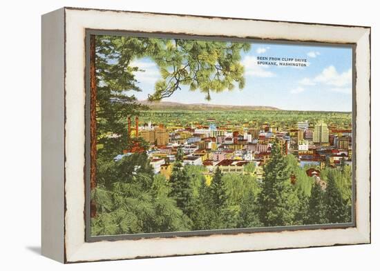 Overview of Spokane, Washington-null-Framed Stretched Canvas