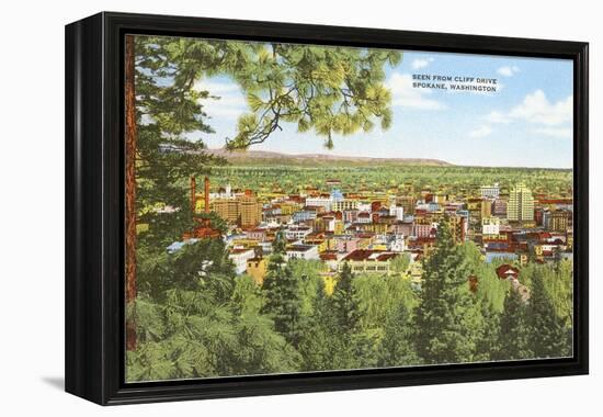 Overview of Spokane, Washington-null-Framed Stretched Canvas