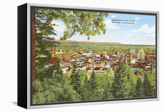 Overview of Spokane, Washington-null-Framed Stretched Canvas