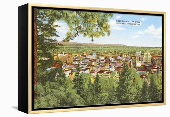 Overview of Spokane, Washington-null-Framed Stretched Canvas