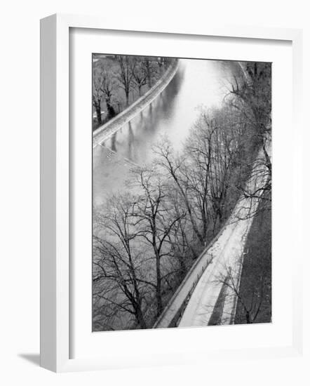 Overview of the Aare River Banks, Switzerland-Walter Bibikow-Framed Photographic Print