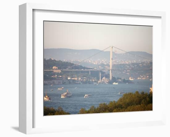 Overview of the Bosphorus, Istanbul, Turkey, Europe-Godong-Framed Photographic Print