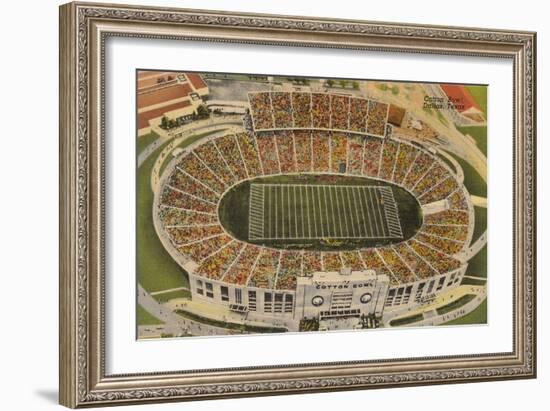 Overview of the Cotton Bowl, Dallas-null-Framed Art Print