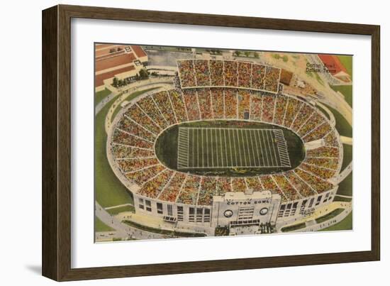 Overview of the Cotton Bowl, Dallas-null-Framed Art Print