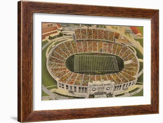 Overview of the Cotton Bowl, Dallas-null-Framed Art Print