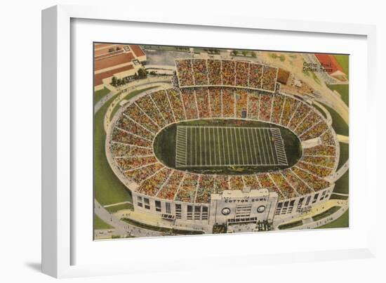 Overview of the Cotton Bowl, Dallas-null-Framed Art Print