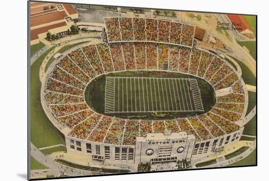 Overview of the Cotton Bowl, Dallas-null-Mounted Art Print
