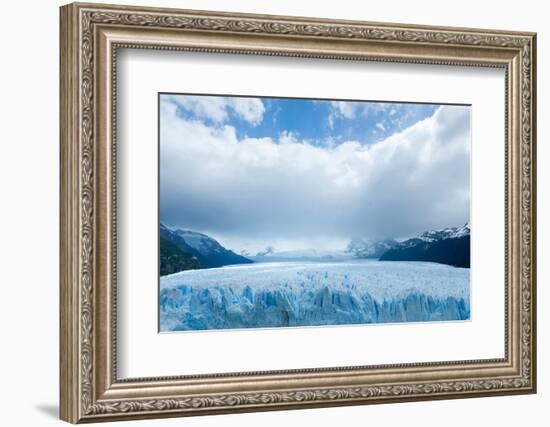 Overview of the Perito Moreno Glacier, Patagonia, Argentina-James White-Framed Photographic Print