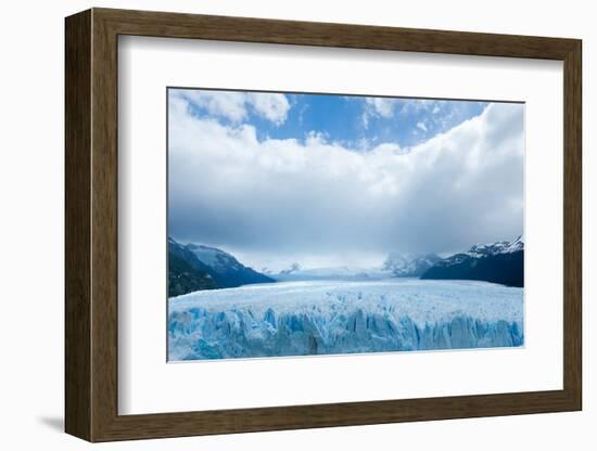 Overview of the Perito Moreno Glacier, Patagonia, Argentina-James White-Framed Photographic Print