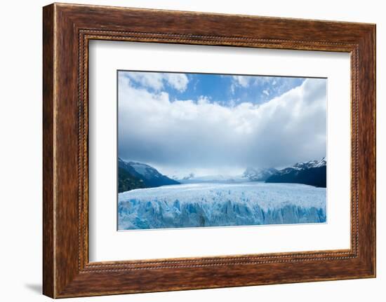 Overview of the Perito Moreno Glacier, Patagonia, Argentina-James White-Framed Photographic Print