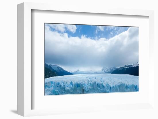 Overview of the Perito Moreno Glacier, Patagonia, Argentina-James White-Framed Photographic Print