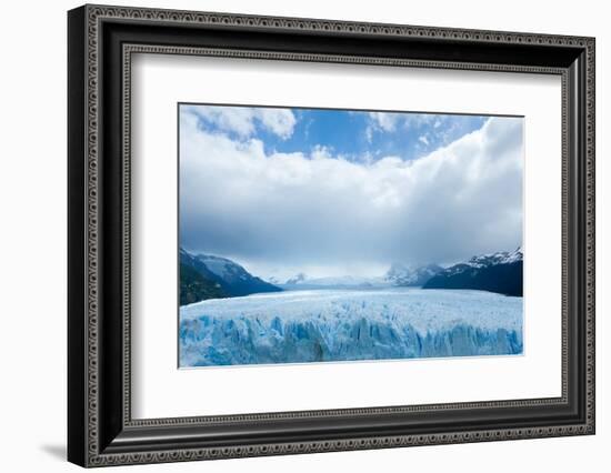 Overview of the Perito Moreno Glacier, Patagonia, Argentina-James White-Framed Photographic Print