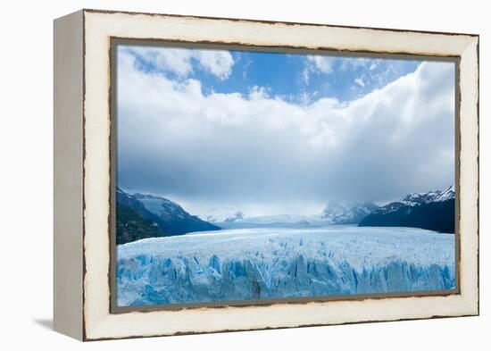 Overview of the Perito Moreno Glacier, Patagonia, Argentina-James White-Framed Premier Image Canvas