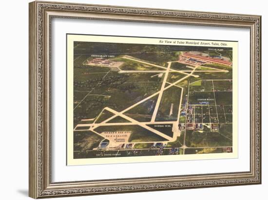 Overview of Tulsa Airport-null-Framed Art Print