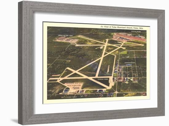 Overview of Tulsa Airport-null-Framed Art Print