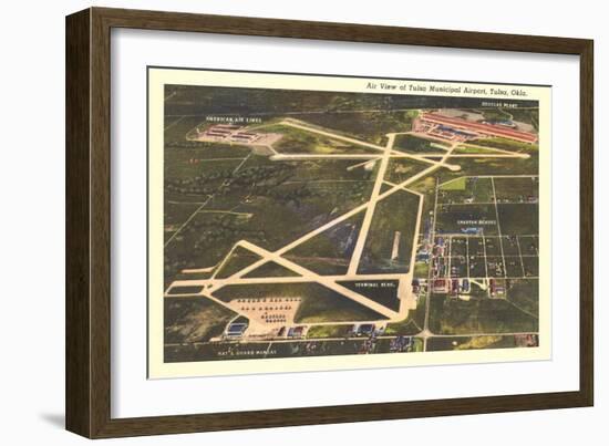 Overview of Tulsa Airport-null-Framed Art Print