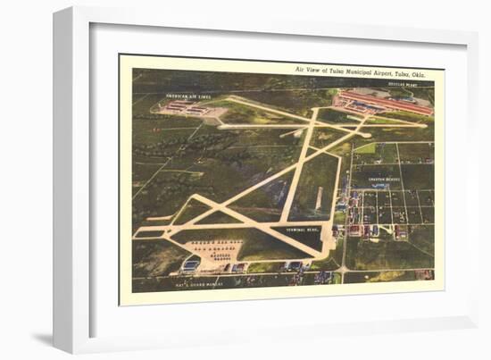 Overview of Tulsa Airport-null-Framed Art Print