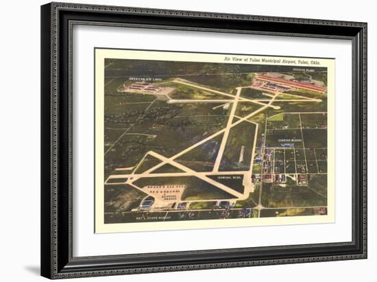 Overview of Tulsa Airport-null-Framed Art Print