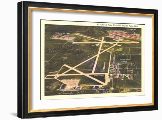 Overview of Tulsa Airport-null-Framed Art Print