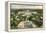 Overview of Versailles, France-null-Framed Stretched Canvas