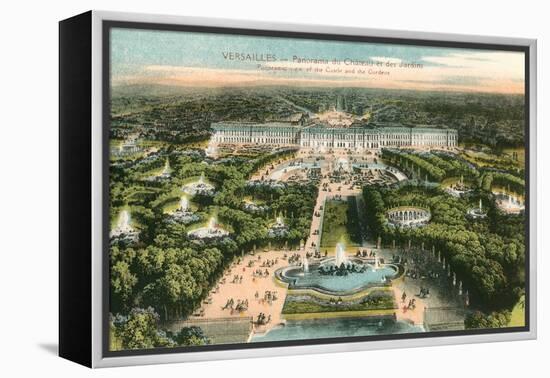 Overview of Versailles, France-null-Framed Stretched Canvas