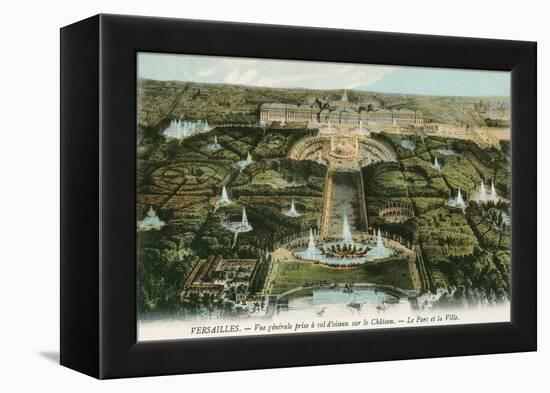 Overview of Versailles, France-null-Framed Stretched Canvas