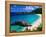 Overview of Waimea Bay on the North Shore, Waimea, U.S.A.-Ann Cecil-Framed Premier Image Canvas