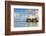 Overwater Bungalows of Intercontinental Mo'Orea Resort, Hauru Point, Moorea-Ian Trower-Framed Photographic Print