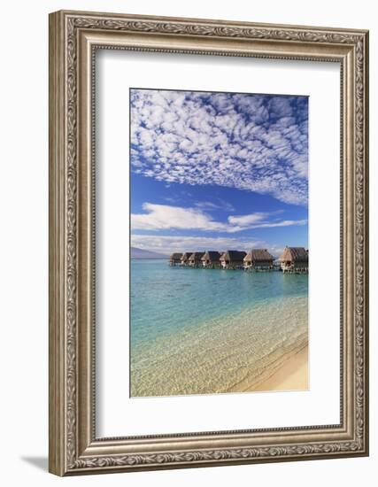 Overwater Bungalows of Sofitel Hotel, Moorea, Society Islands, French Polynesia (Pr)-Ian Trower-Framed Photographic Print