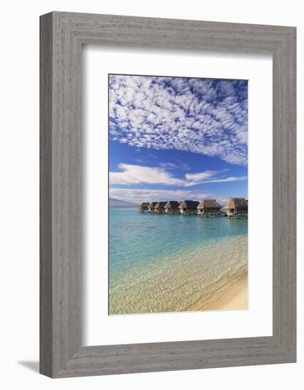 Overwater Bungalows of Sofitel Hotel, Moorea, Society Islands, French Polynesia (Pr)-Ian Trower-Framed Photographic Print