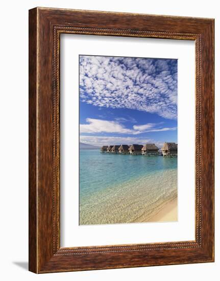 Overwater Bungalows of Sofitel Hotel, Moorea, Society Islands, French Polynesia (Pr)-Ian Trower-Framed Photographic Print