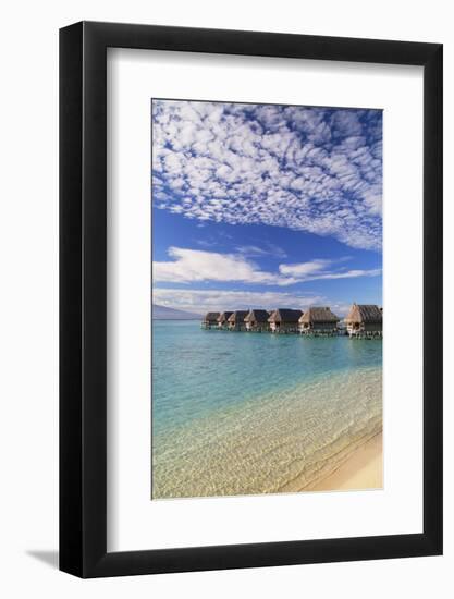 Overwater Bungalows of Sofitel Hotel, Moorea, Society Islands, French Polynesia (Pr)-Ian Trower-Framed Photographic Print