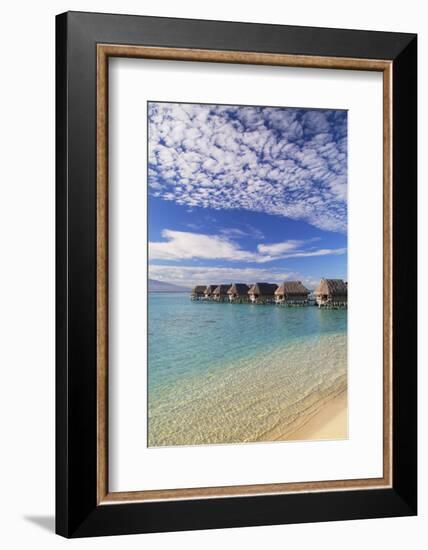 Overwater Bungalows of Sofitel Hotel, Moorea, Society Islands, French Polynesia (Pr)-Ian Trower-Framed Photographic Print