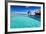 Overwater Spa in Blue Lagoon around Tropical Island-Martin Valigursky-Framed Photographic Print